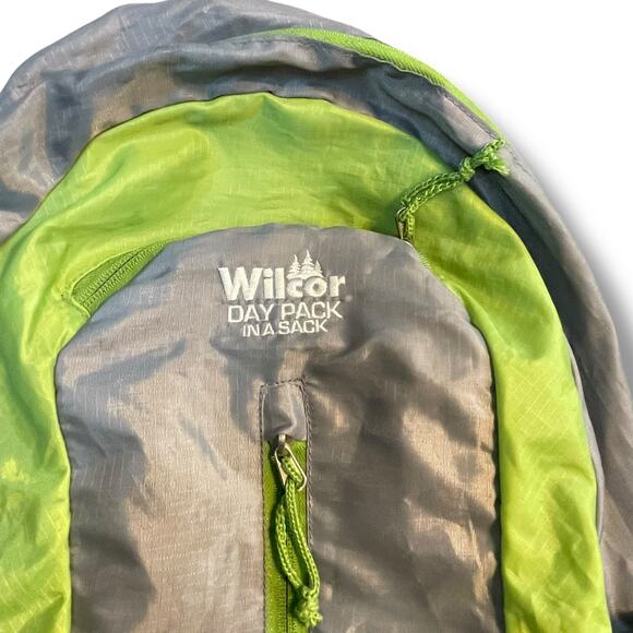 Wilcor Day Pack in a Sack Hiking Backpack Pockets SBS Zipper Compact Lightweight - Picture 4 of 13
